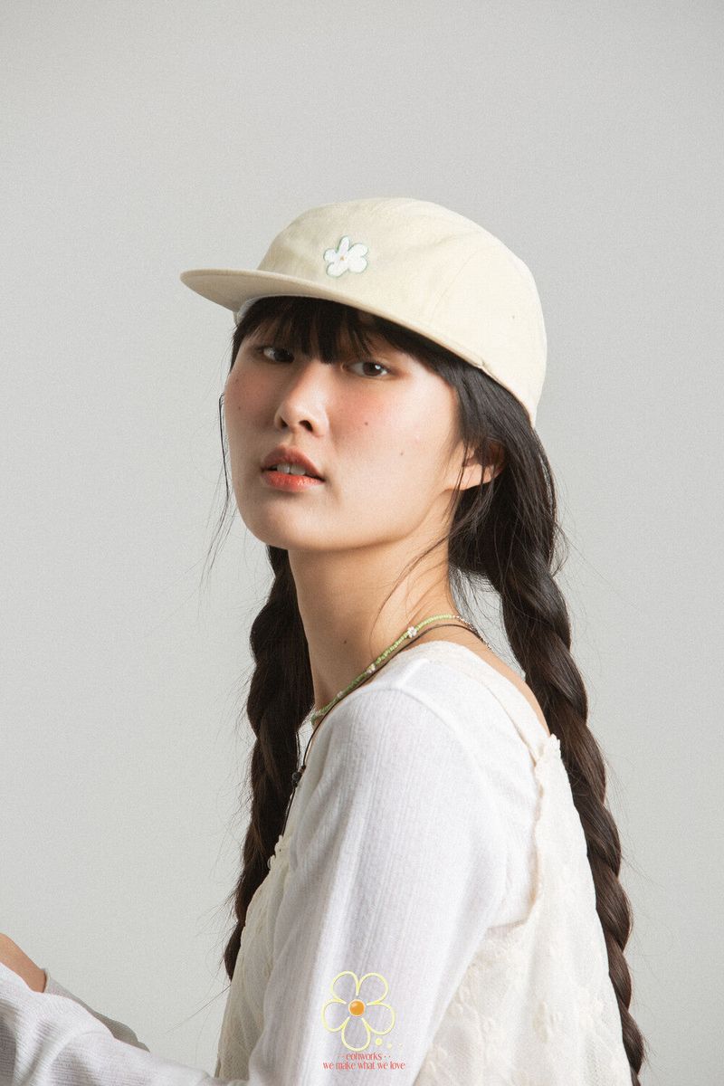 EOHWORKS flower yellow camp cap