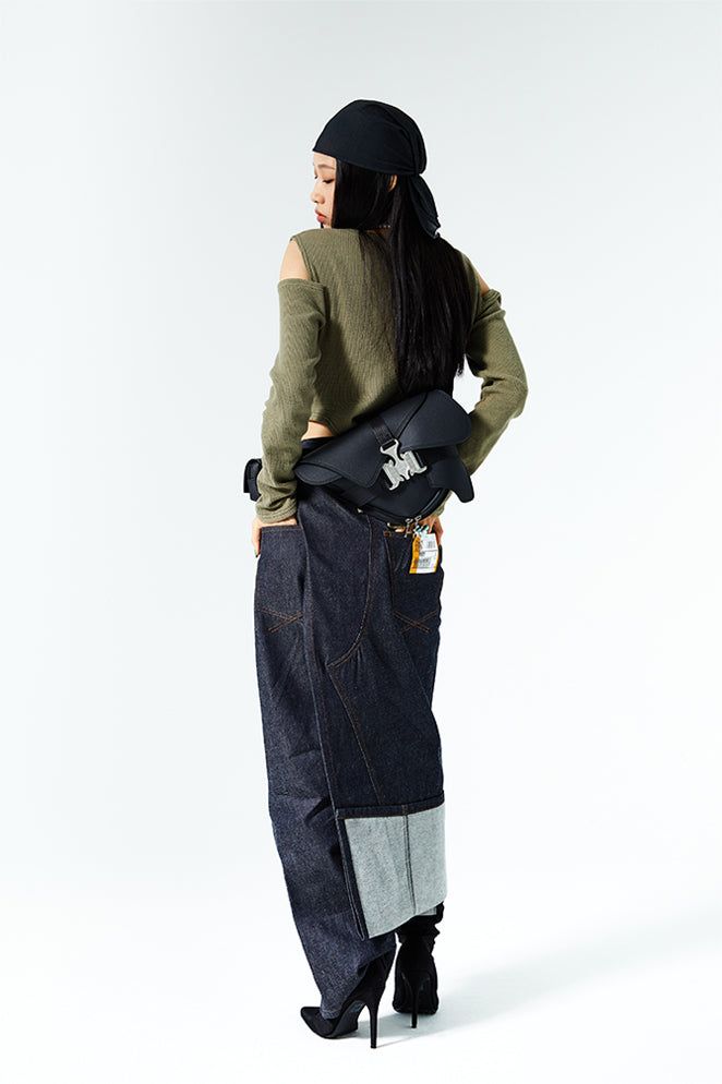 Triple Covered Crow Buckle Bag