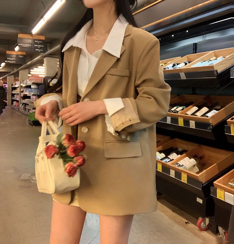 [BELLIDE MADE] Macchiato oversized fit blazer jacket