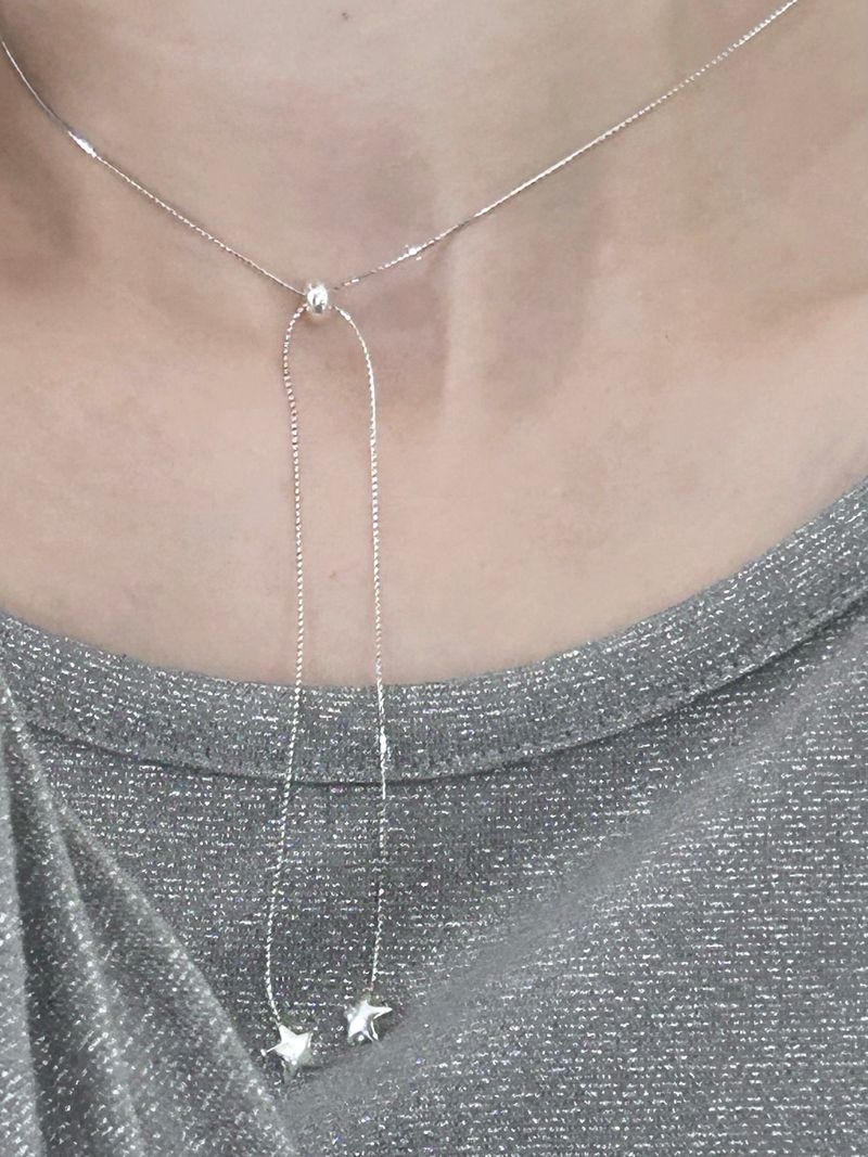 Twin Star Necklace