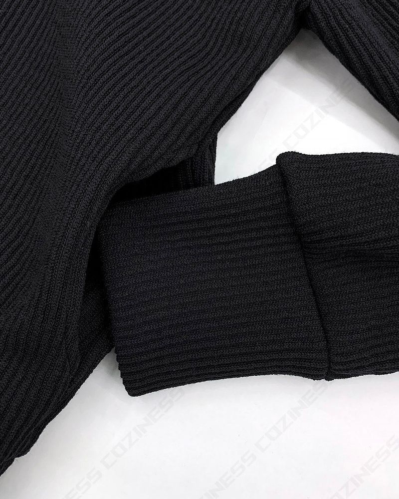 MT leather patch semi zip-up (3 colors)