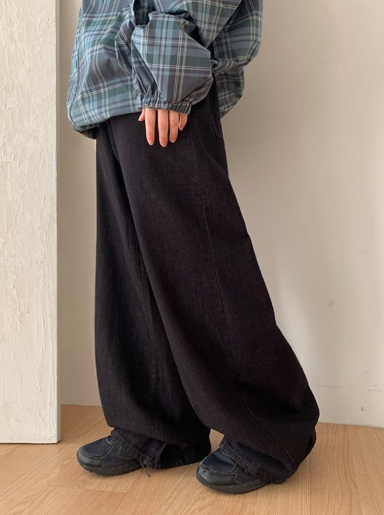 BAON（バオン）の「Sankyu Raw Denim Wide Pants（Pants）」