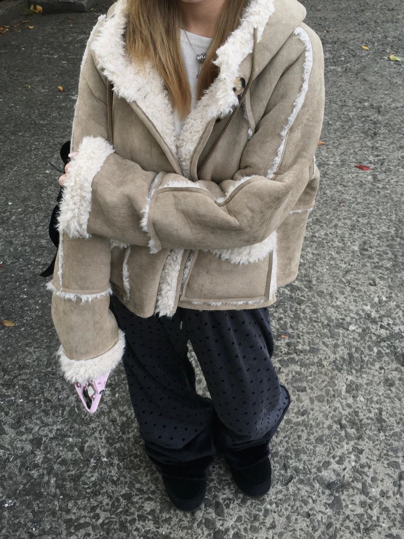 RITCORE（リットコア）の「Camel Crop Suede Fur Mustang (2c)（Jackets/Outerwear）」