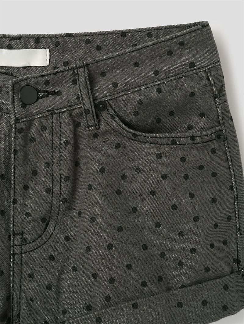 NONFADE DOT DENIM SHORTS (2C)