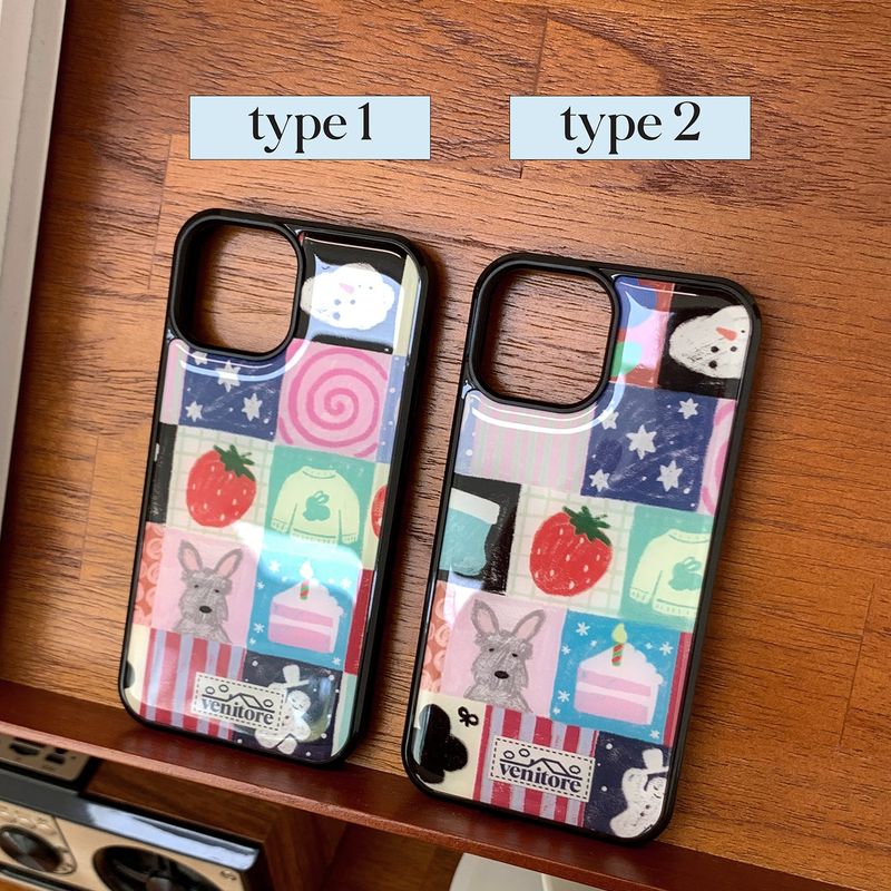 [MADE][Epoxy Bumper Case] Winter Mellow Patch Case (TYPE 1)