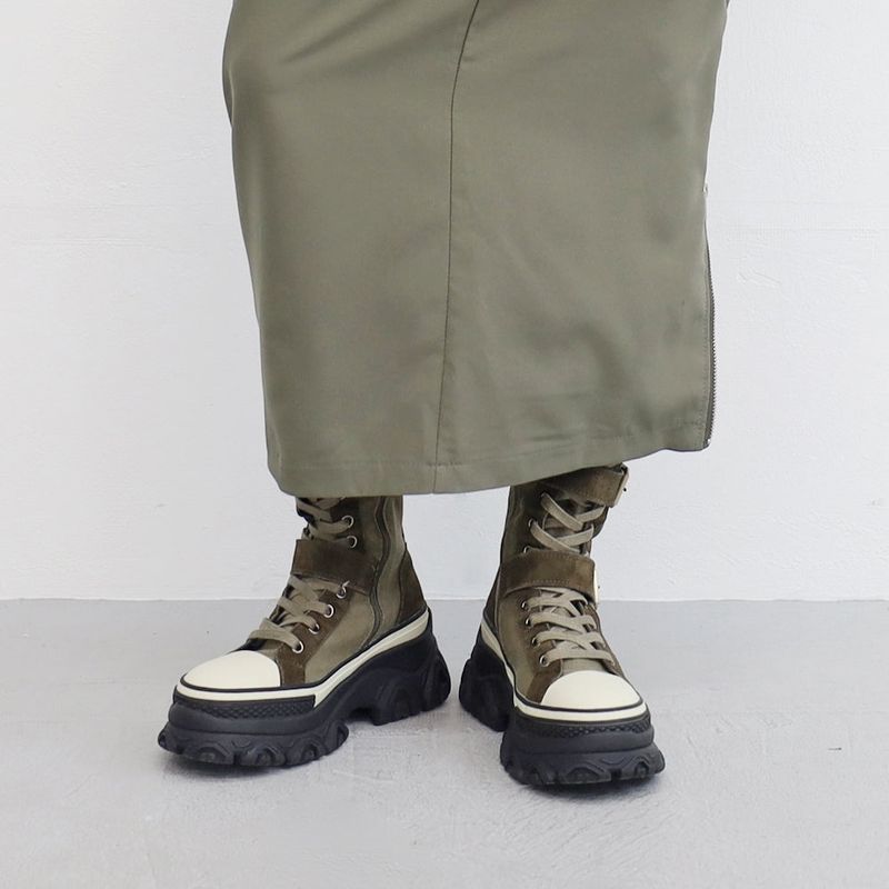 Sola Buckle Suede Middle Boots