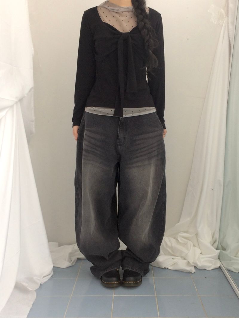 drape ribbon top
