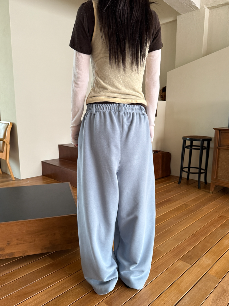 belted sweat pants
