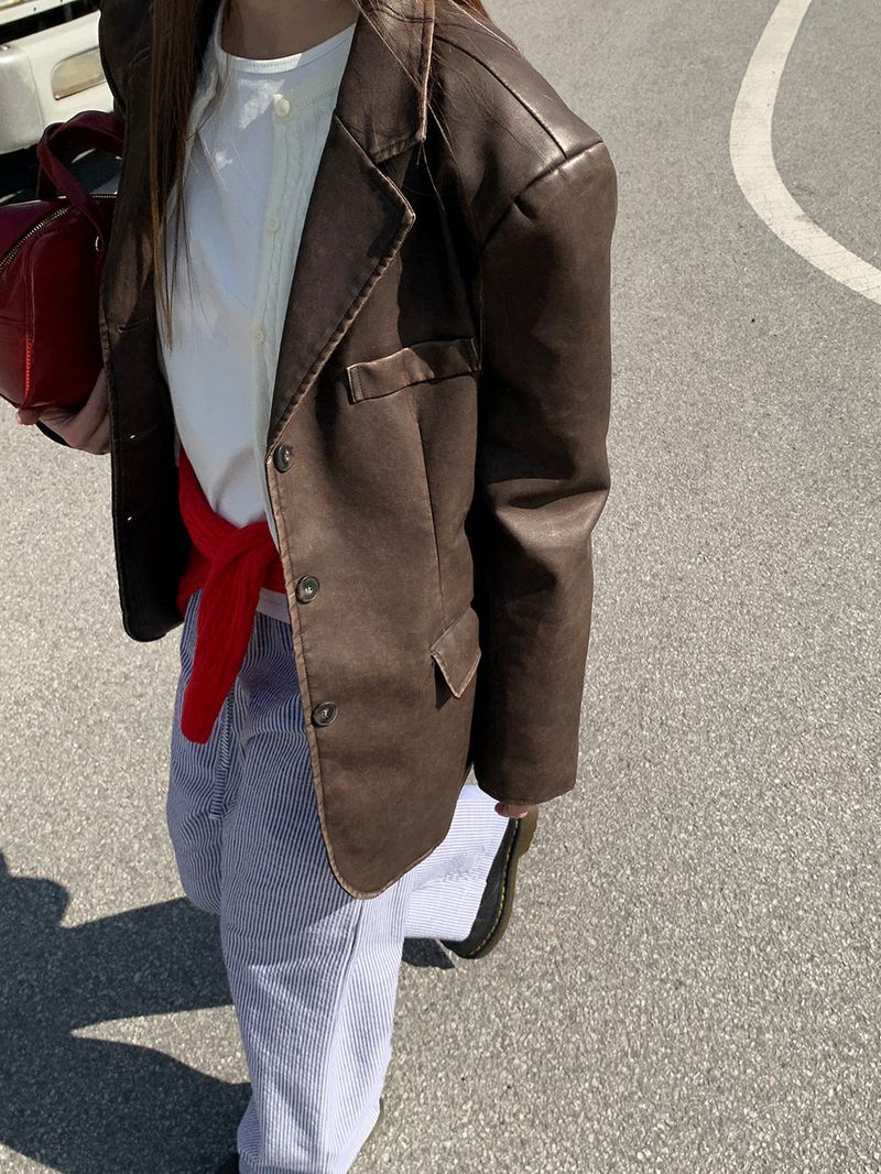 [MADE] LeToo Vintage Leather Jacket