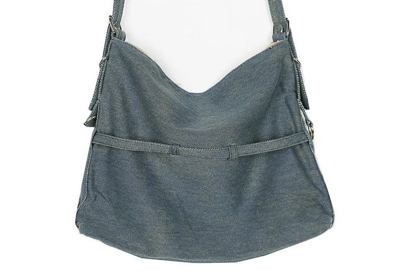 No.0775 denim shoulder & cross BAG