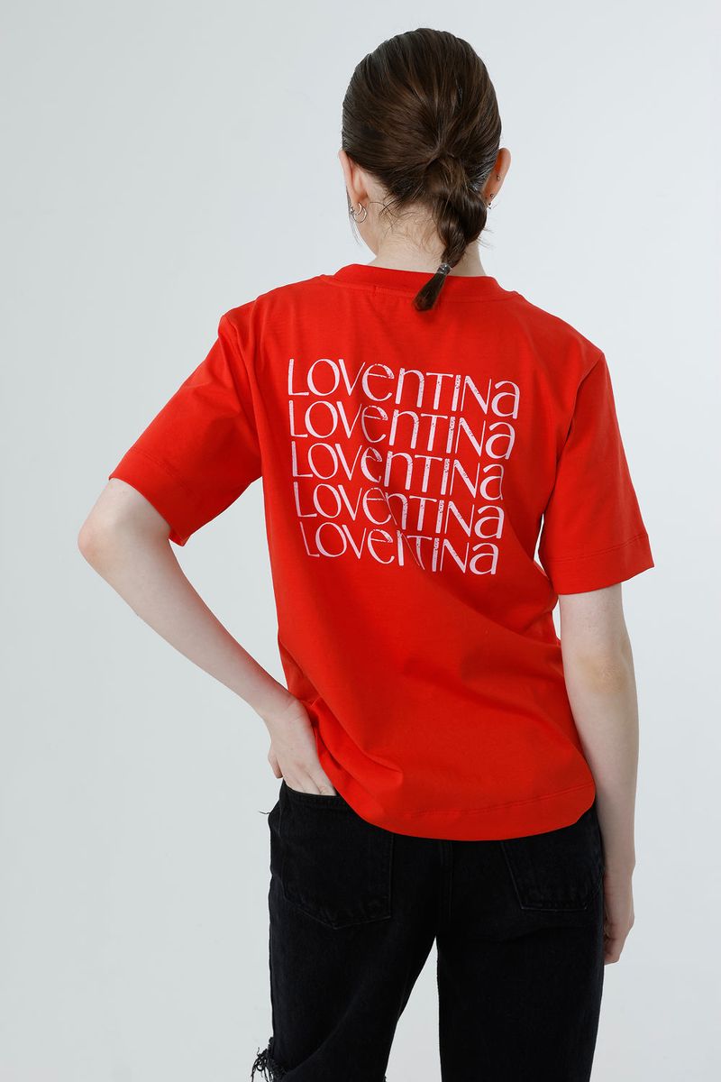 MULTI PRINTING T-SHIRT_RED
