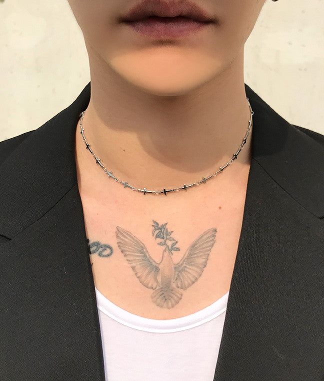 No.7995 short cross necklace