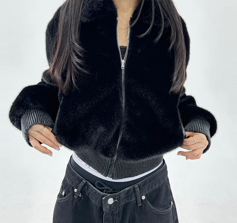 CCORTTI(コルッティ)の「(LEATHER BANDING❤ + HIGH QUALITY❤ / CUTE COLLAR❤) - 2 COLORS(Jackets/Outerwear)」