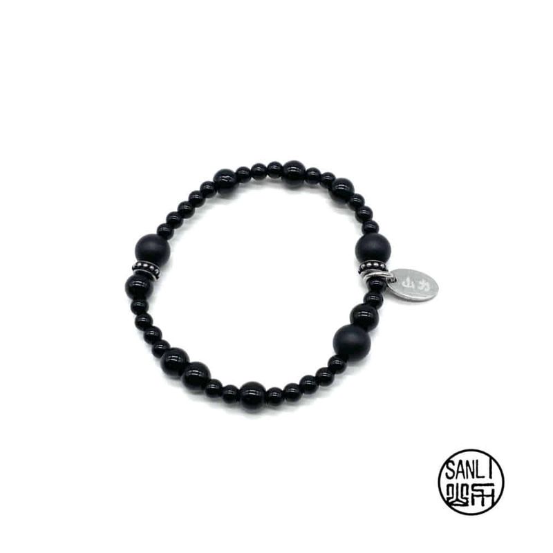 山力 ALL BLACK RONDEL BRACELET