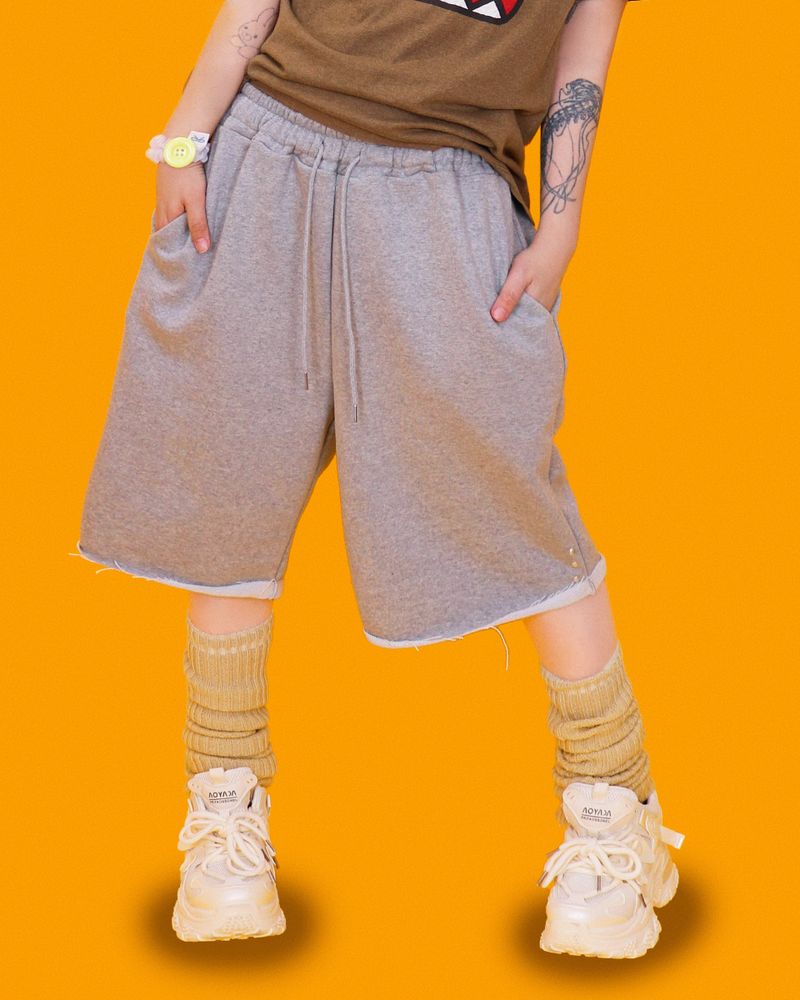 punch half sweat pants (2color)