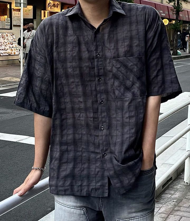 NEVERDOWHY（ネバードゥワイ）の「[Summer Recommendation] テンセルクールチェックショートスリーブシャツ（トップス）」