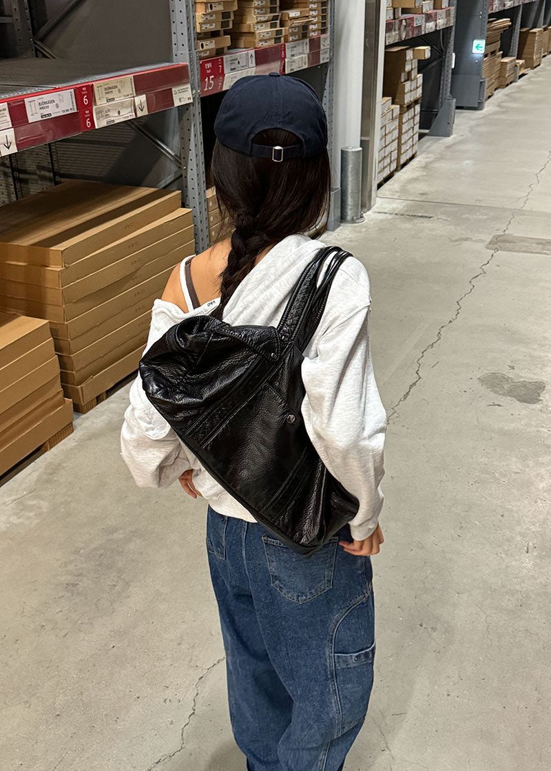 BLACK 2WAY SHOULDER BAG