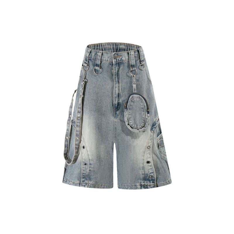 Kyle Ring Pocket Denim Bermuda Pants