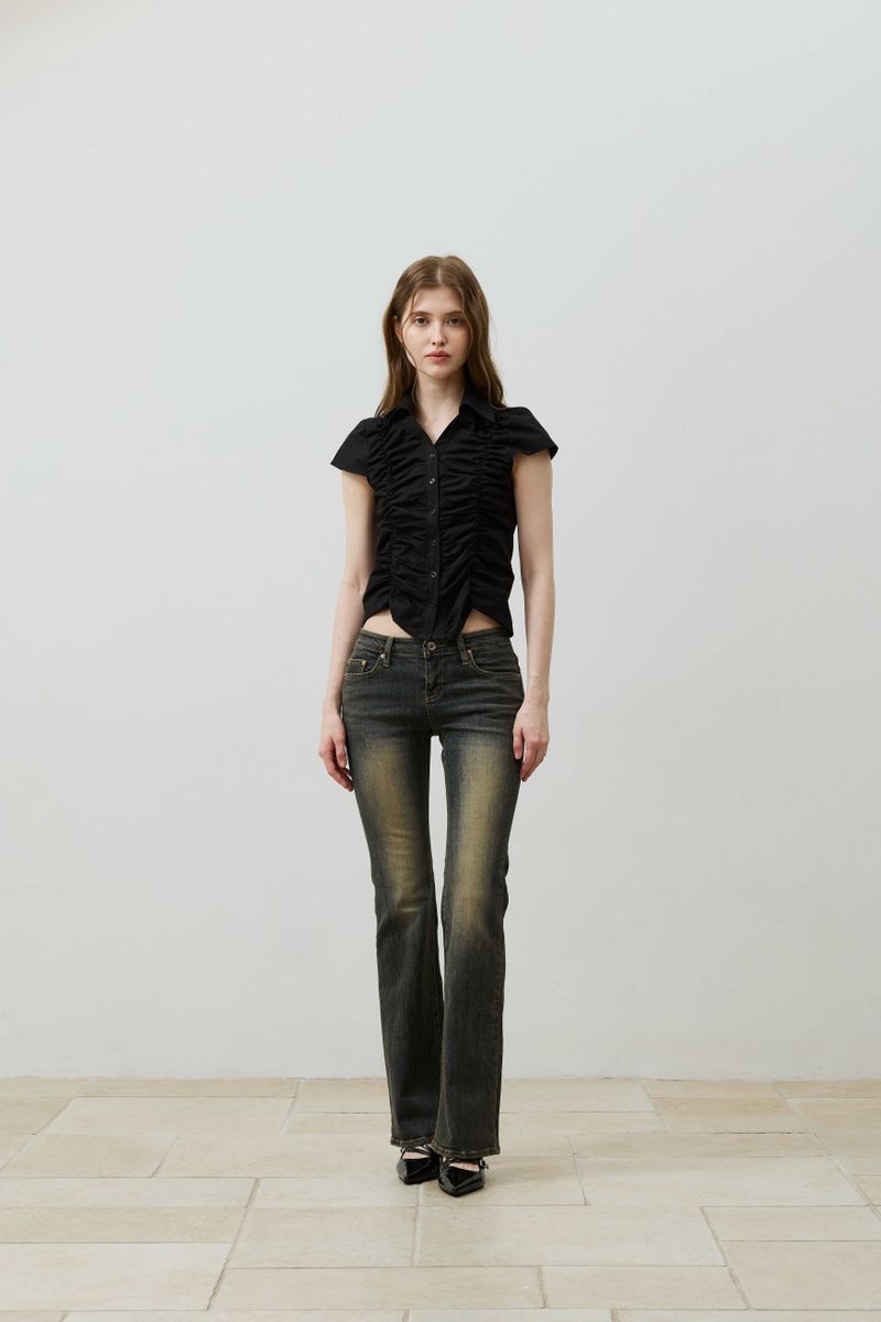 CIEL BOOTCUT DENIM PANTS / BLUE