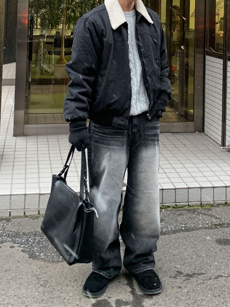 WHAT A LOOK(ワット ア ルック)の「 Look Winter Ugg Boots (BLACK)(Shoes)」