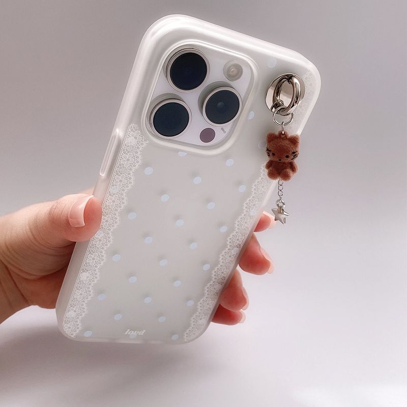 [MADE] LACE DOT VEIL PHONE CASE (soft jelly)