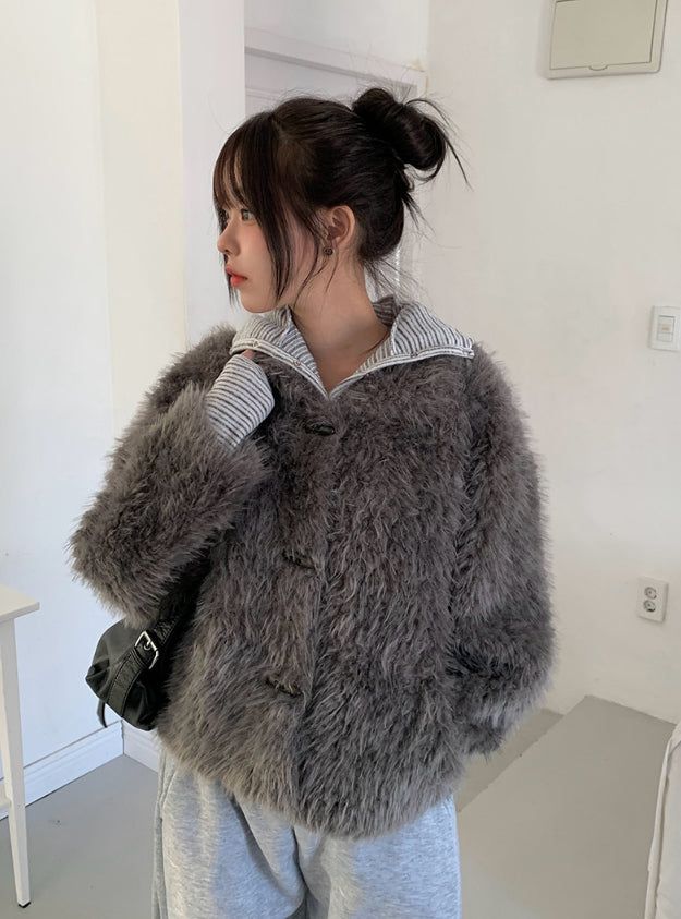 Dokyu Fur Collar Duffle Jacket
