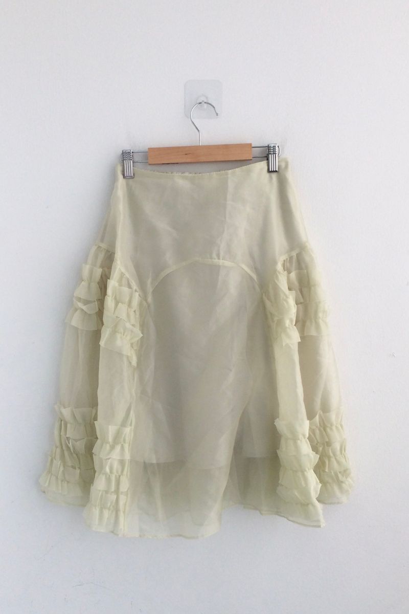 frilling Sheer skirt