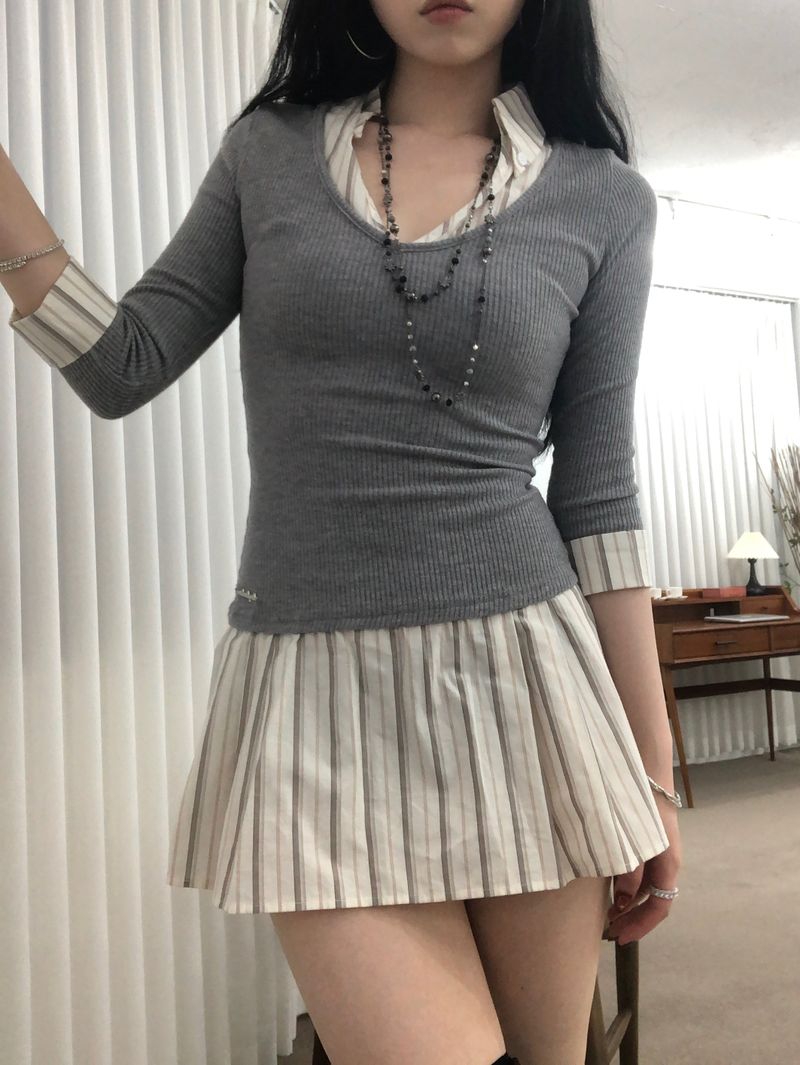 Stripe Warm Dress