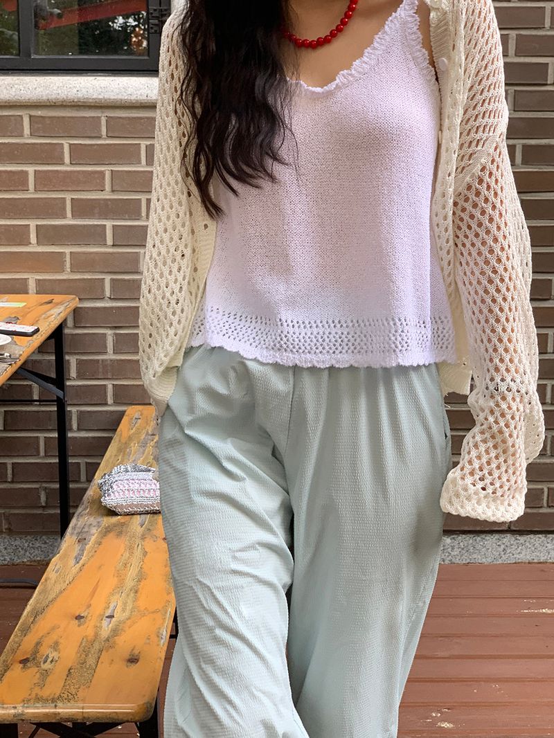 [MADE] RODYL FRILL KNIT SLEEVELESS