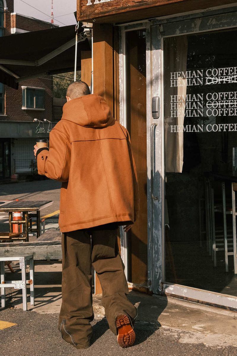 WOOL MID DUFFEL COAT