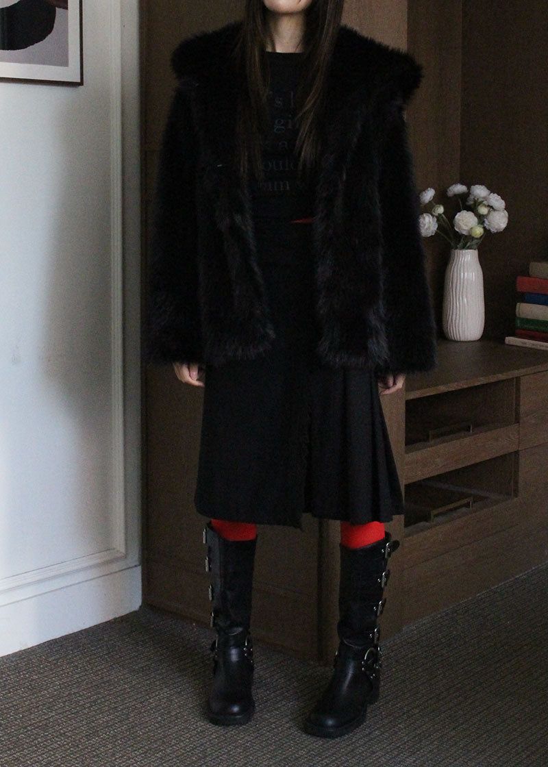 HOLIDAY HOOD FUR JACKET