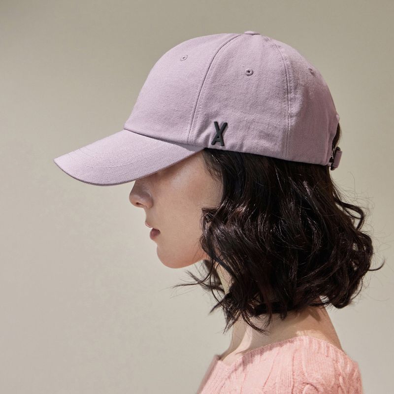 VA Black Stud Ball Cap / Indiepink