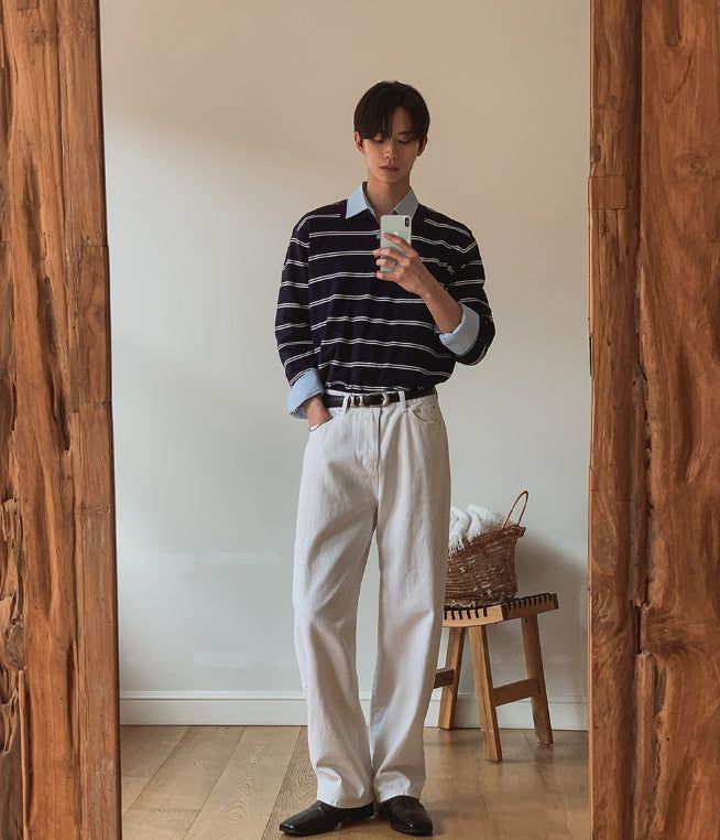 Fate Semi-Wide Cotton Pants