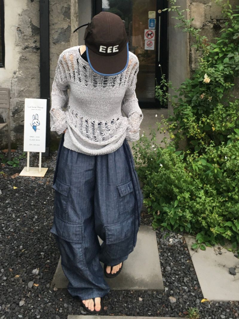 マルチポケットノンフェイドシャーリングカーゴパンツ (2c)