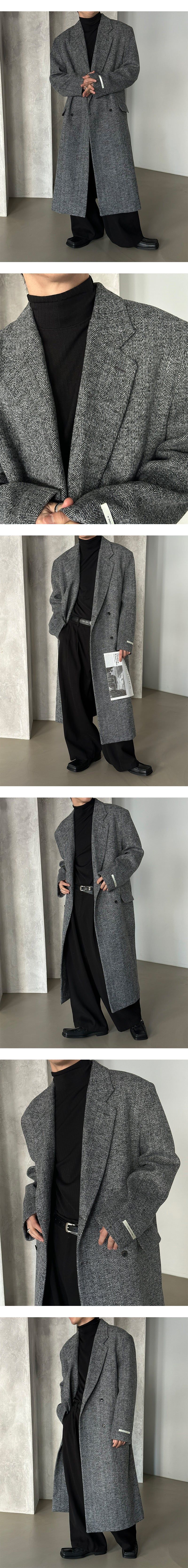  [F/W] Herringbone wool double coat(2color)