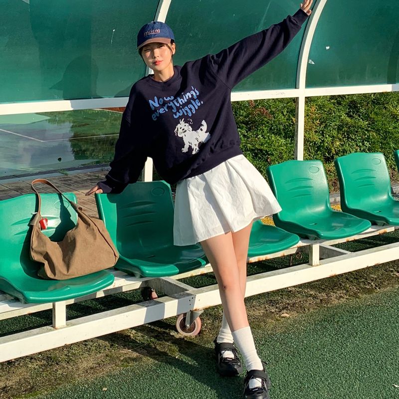 WIGGLE SWEATSHIRTS (NAVY)