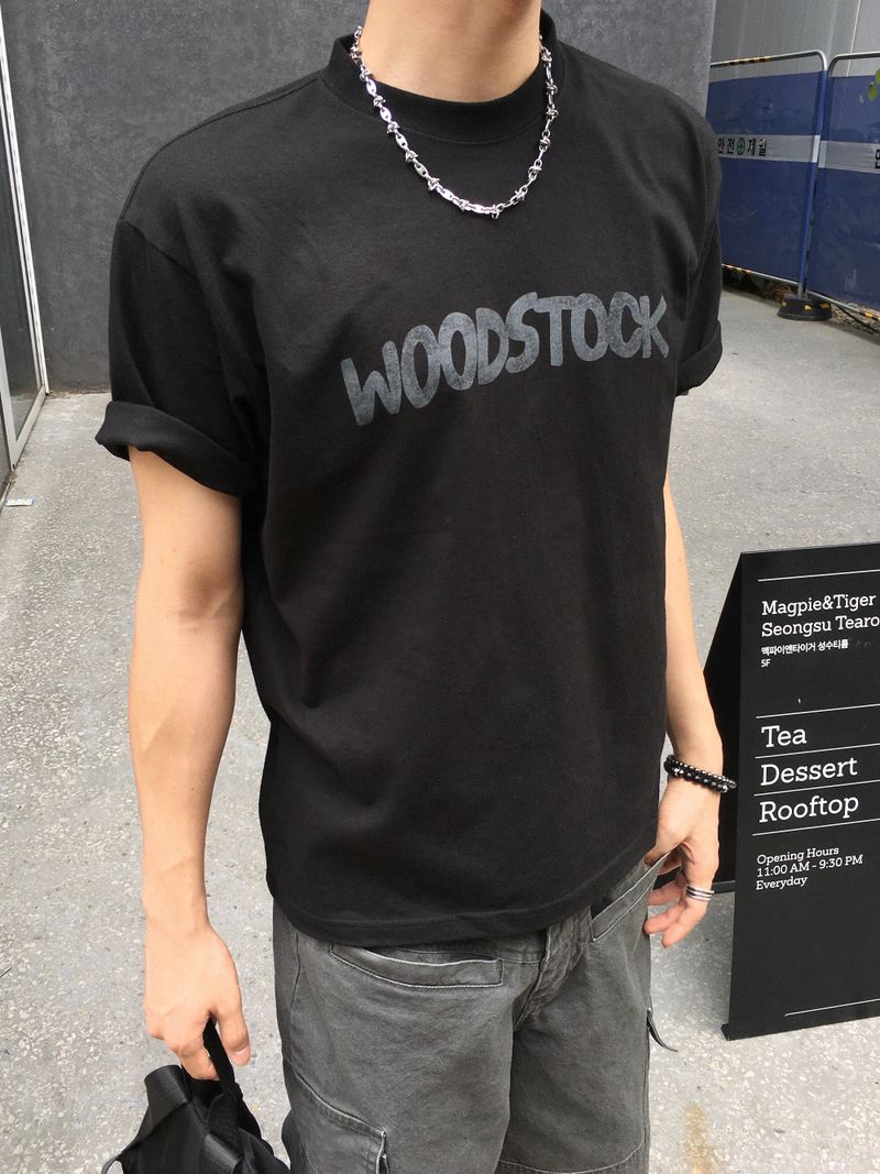 Stock Semi-Crop Short-Sleeve T-Shirt 4C