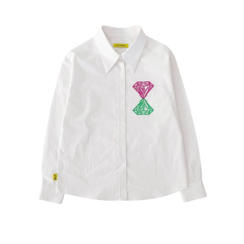 HOLY NUMBER 7（ホーリーナンバーセブン）の「SALT & LIGHT LOGO EMBROIDERY SHIRT _ WHITE（Tops）」