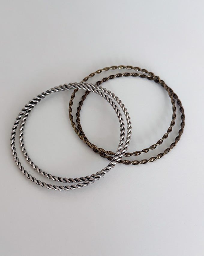 [MADE] TWIST CHAIN BANGLE (SILVER)
