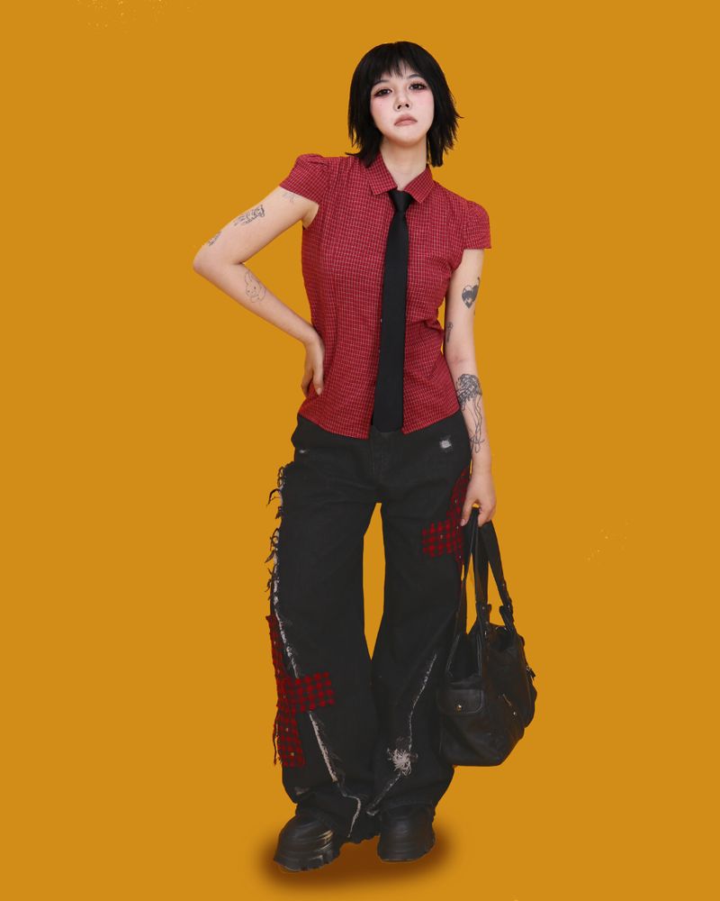 nerd red shirt