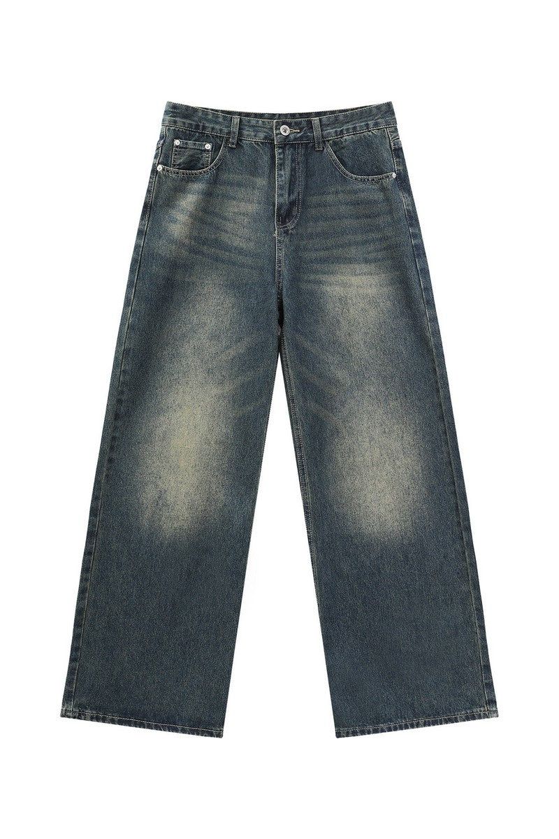 Vintage Washed A-Line Jeans