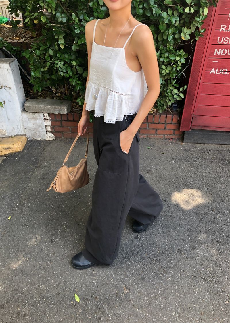 Taupe Wide Pants