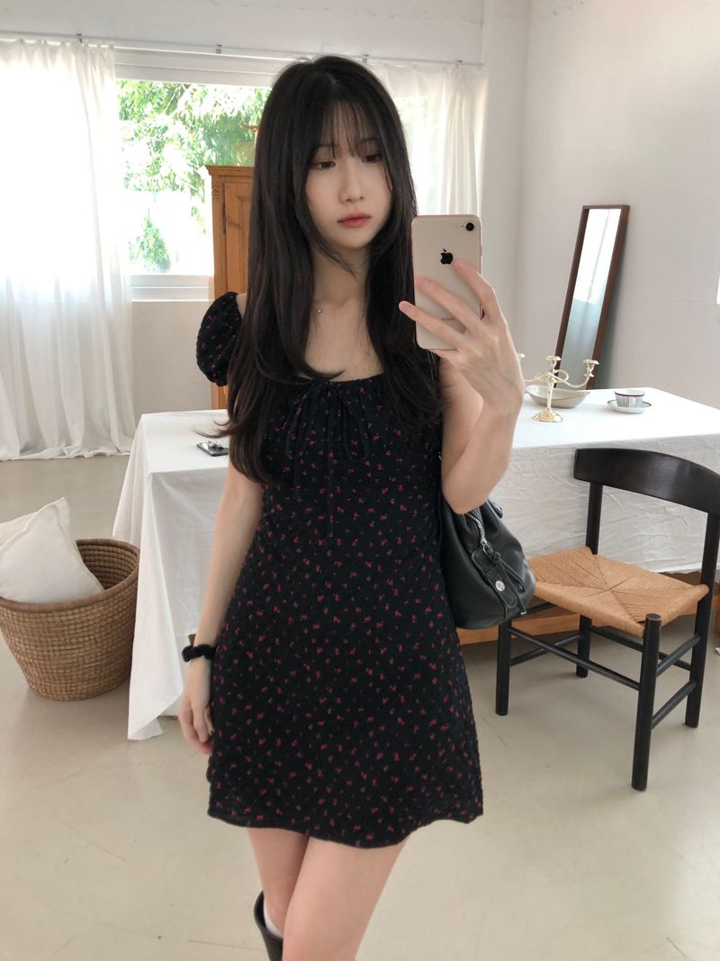 Dear Flower Mini Dress (2 colors)