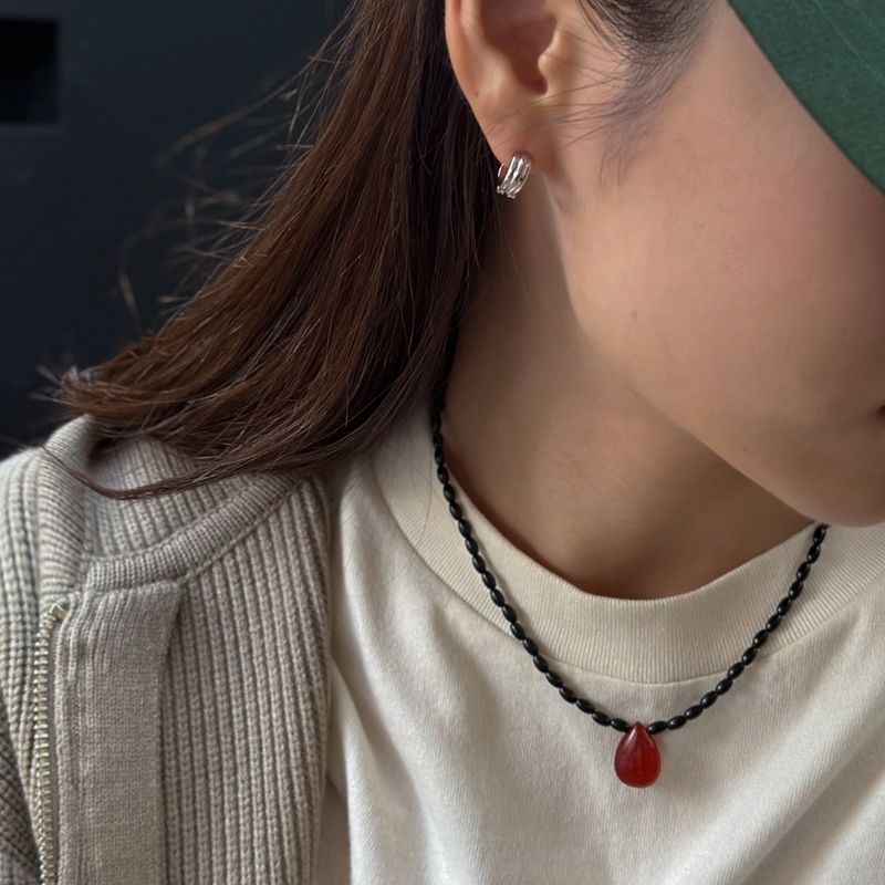 ミニボールドピアス ( シルバー / ゴールド )