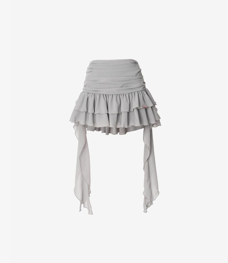 Tutu Chiffon Winged Shirred Skirt