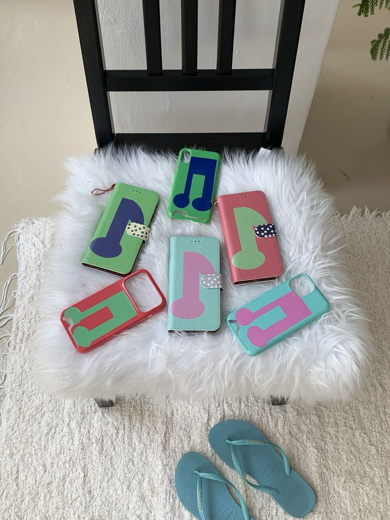 [card case] pinkmusicnote