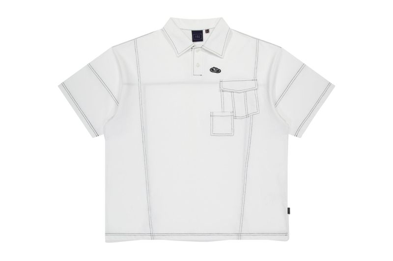 DOUBLE POCKET STITCH PIQUE SHIRT