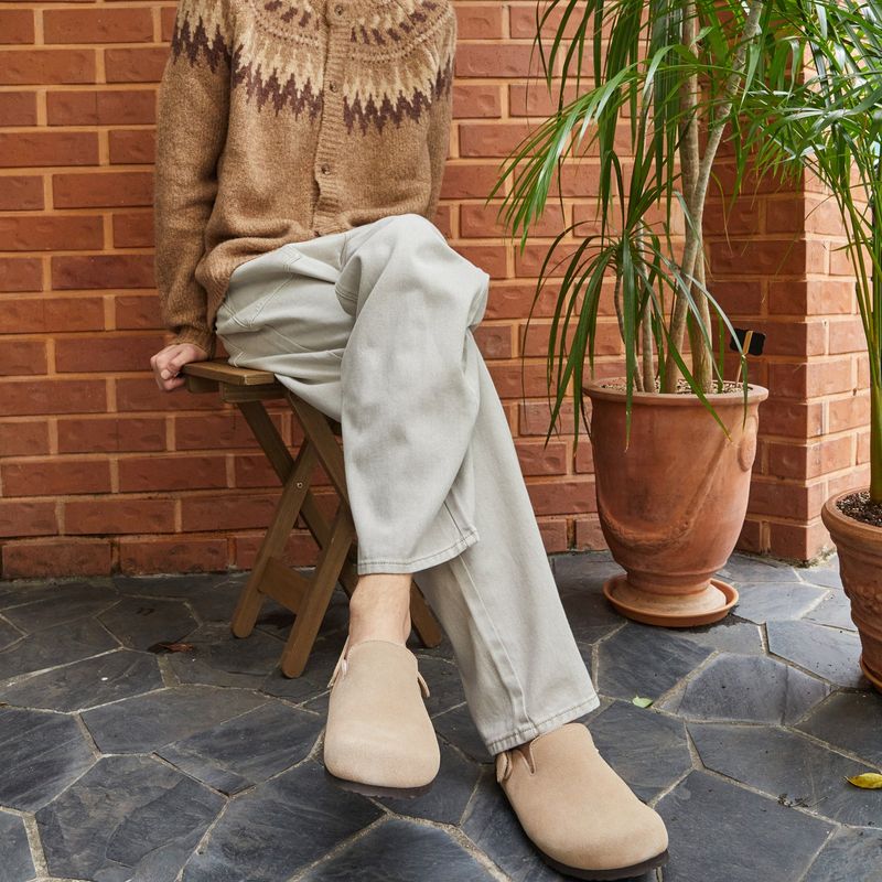 CHUBASCO CANTO FUR BACK STRAP MULE FCC2409 TAUPE