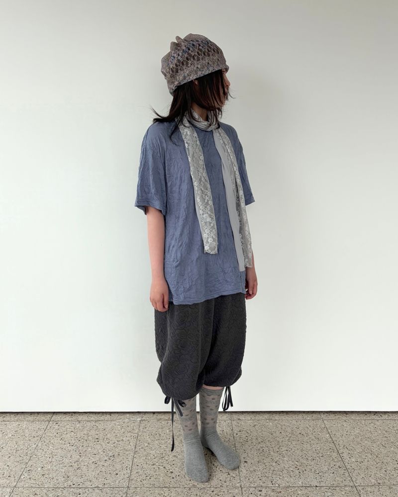 ロゼット エンボ パンツ (2colors)