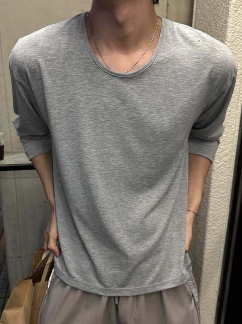 Rome Soft U-Neck Long Sleeve Tee
